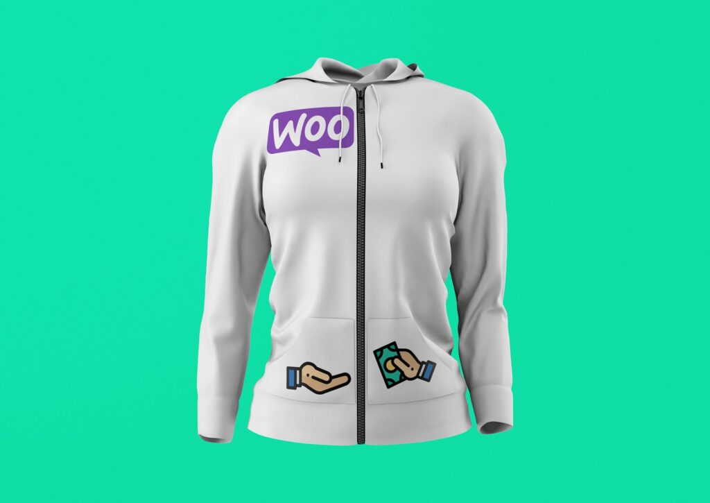 WooCommerce “Gimme the Money” Zipper Hoodie - 1